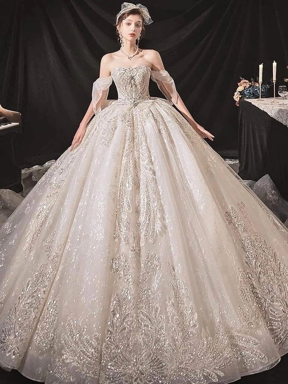 Bridal Ball Gown in White new